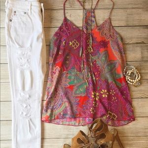 KARLIE razor back tank top